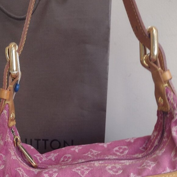 ๐๐๏ธCUTE Retired Rare Louis Vuitton Pink Denim Baggy PM๐๏ธ๐ - Picture 16 of 16